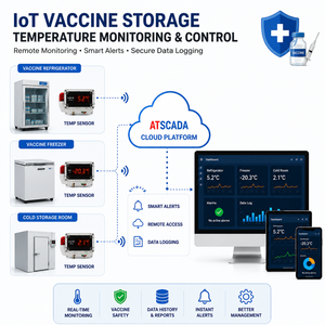 Sistema de Monitoreo de Temperatura para Almacenamiento de Vacunas con IoT |   Monitoreo Remoto ATSCADA – OEM Disponible - Product Image 1