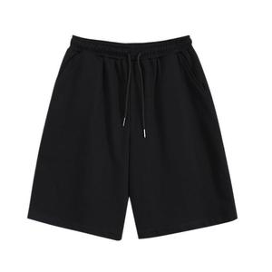 Pantalones Cortos Deportivos Bermuda para Hombre, Negros, de Poliéster, con Logotipo Frontal, Bolsillos Laterales, Cintura Media, Cordón Ajustable, Transpirables y Tejidos - Product Image 5