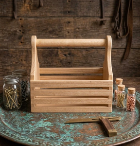 Rustic Wooden Cutlery Stand for <b>Kitchen</b> Countertop Organizer Holder Spoons Forks Knives Dining <b>Table</b> Storage Handmade Durable - Product Image 2