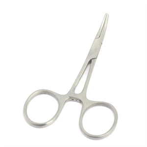 Herramienta manual de acero para pinzar mosquitos, pinza para pelo de mascotas, alicates de pesca con bloqueo, herramientas de depilación, punta curva y recta, 12.5, 16, 18 cm - Product Image 2