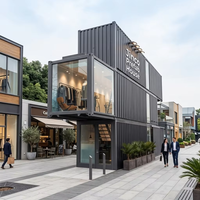 Conteneur Maison Démontable Modulaire Préfabriqué pour Magasin de Vêtements en Zones Commerciales 20/40 Pieds Structure en Acier