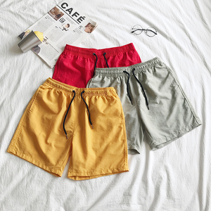 Men's Solid Coral Eco-Friendly Board Shorts with Pockets Drawstring Elastic Waist Quick Dry Casual <b>Swim</b> Shorts - Product Image 5