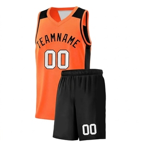 Wholesale Sublimation <b>Printing</b> Basketball Jersey and Shorts Kits Athletic Mesh Team Uniform Retro Basketball Wear - Product Image 6