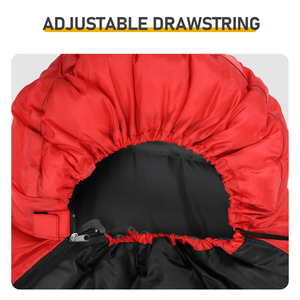 Saco de Dormir Ligero, Impermeable y Compacto para Excursionismo y Senderismo, Clima Frío y Cálido, Diseño de Sobre Rojo - Product Image 5