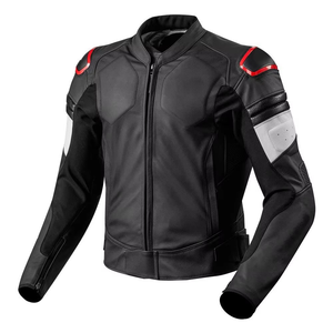 Chaqueta de Motocicleta de Cuero, Estilo Retro Cruiser, Elegante, Protectora, Duradera, Cómoda, Anti-UV, Ecológica y Transpirable - Product Image 1