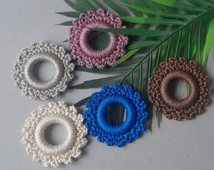 Ronds de serviettes au crochet, décoration de table pour la maison - Product Image 2