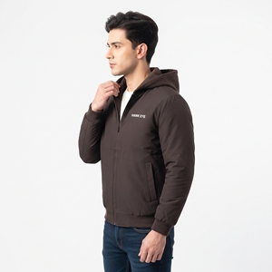 Custom Printing Men's Winter <b>Padded</b> <b>Coat</b> Insulated Quilted Puffer Jacket Water Resistant Warm Outdoor Casual Outerwear - Product Image 4