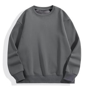 Sweat-shirt col rond vierge prêt à expédier, expédition immédiate, vente en gros usine, pull en coton, style Hip Hop, coupe oversize, manches longues, OEM ODM - Product Image 2
