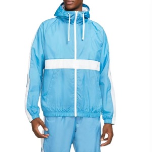Ensemble short et veste de sport unisexe bleu clair, séchage rapide, polyester, fermeture éclair, coupe ample, couleur unie, col rabattable, été - Product Image 5