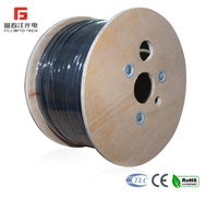 Câble de communication aérien à fibre optique FCJ Mini Fig8 GYXTC8Y, prix usine, 4, 6, 8, 12 fibres, G652D, PE, PVC, LSZH