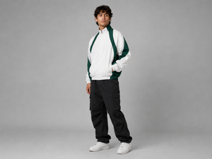 Men's Wholesale Customizable Color Blocking <b>Racer</b> Starter Windbreaker <b>Jacket</b> zipper Closure Windproof Sporty Loose fit custom - Product Image 2