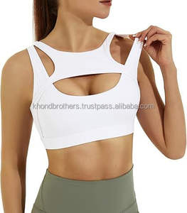 Women <b>Sports</b> <b>Bra</b> Seamless Trendy Gym <b>Bra</b> Best Quality Perfect Fit <b>Racerback</b> Style Wire-Free - Product Image 3