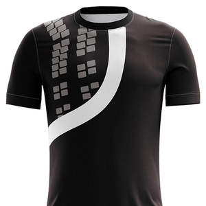 Maillot de sport d'été personnalisable par sublimation tendance pour hommes, respirant, en polyester, col en V, ensemble complet d'uniforme de football, OEM été - Product Image 1