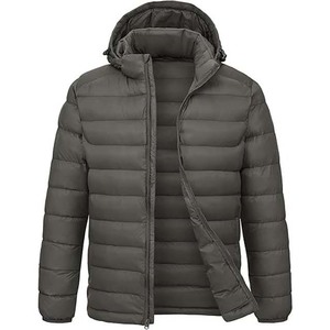 Chaqueta Acolchada de Nailon Personalizada para Hombre, con Capucha Desmontable, Diseño OEM de Pakistán 2025, Venta al Por Mayor - Product Image 2
