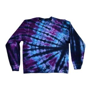 Sudadera de cuello redondo con efecto tie-dye de poliéster negro personalizado de la mejor calidad, la más demandada, cómoda, para gimnasio y ejercicio, para hombre. - Product Image 4