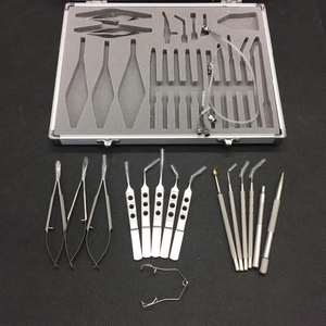 Juego de 21 Piezas de Instrumentos Quirúrgicos Oftálmicos Manuales para Microcirugía Ocular, Tijeras, Pinzas, Kit Reutilizable de Acero Inoxidable para Cirugía de Cataratas, con Certificación CE - Product Image 6