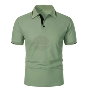 Chemises Polo Personnalisées en Coton et Polyester Respirant, Col Classique, Vêtements Décontractés avec Broderie et Impression, Fabricant - Product Image 4