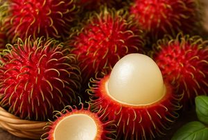 Canned Rambutan in <b>Light</b> Syrup Ready to Eat Fruit Preserves Tin for Dessert and Food Service - Product Image 3