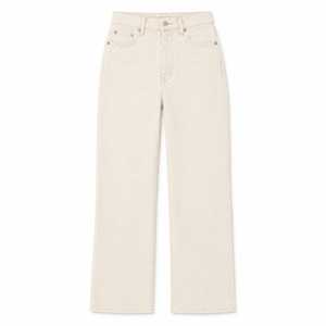 Jeans de Mezclilla de Mujer de Corte Holgado y Talle Alto, Premium, Pierna Ancha, Lavado Vintage, Elásticos, Ecológicos, Transpirables, Casuales, para Oficina - Product Image 4