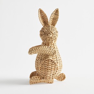 Handwoven rattan bunny cheap cost easter stuff high quality rabbit ornament for decoration - Product Image 6