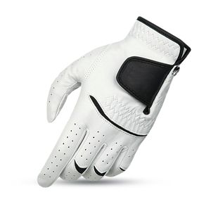 Guantes de Golf Personalizados para Hombre, Guantes de Golf de Cuero Impermeables, Guantes de Golf de Alta Calidad con Palma de Cuero Cabretta Blanco - Product Image 4