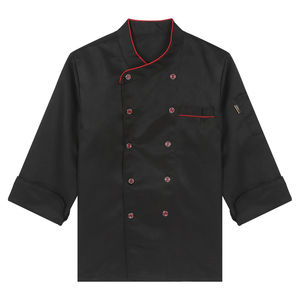 Chaquetas de Chef Personalizadas Unisex de Manga Larga Tejidas para Restaurante, Bar, Cocina, Uniformes de Camarero, Panadería, Cafetería, Poliéster - Product Image 2