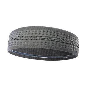Custom Logo 15cm Wide Sport Headband Non-Slip Ethnic <b>Canvas</b> Four Seasons Stretchable Breathable Eco-Friendly Raised Rubber Print - Product Image 2