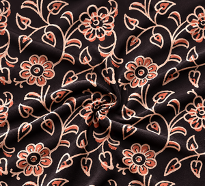 Tissu de robe en crêpe modal 100% imprimé numériquement, biologique, doux et de qualité supérieure pour femmes et filles - Product Image 5