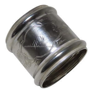 Vajilla DE BODA servilletero personalizado servilleteros rollo de tejido almacenamiento anillo de servilleta de Metal galvanizado a bajo costo - Product Image 2