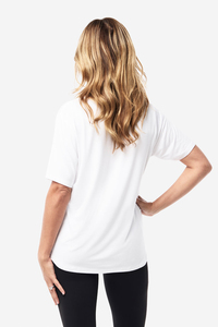 Camiseta Informal de Algodón para Mujer, Personalizada, Suave, de Manga Corta y Cuello Redondo, Top de Moda Femenina - Product Image 3