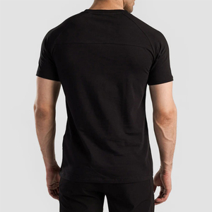 T-shirts de sport décontractés ajustés et respirants pour hommes en jersey de coton/élasthanne de haute qualité - Product Image 3