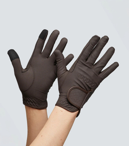 Guantes de equitación de cuero Signature, guantes de agarre de alto rendimiento para invierno, guantes deportivos ecuestres premium, personalización de marca, venta al por mayor OEM - Product Image 5