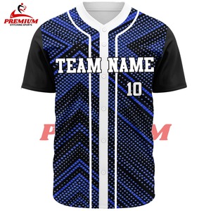 Quality Customized Color Logo Unisex Plus Wholesale Breathable <b>Baseball</b>/Softball Jersey New Design High Size 100% Polyester - Product Image 4