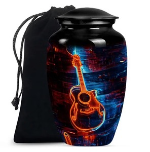 Whole Selling <b>Large</b> Aluminium Cremation Adult <b>Urn</b> For Human Ashes With Marble Finished Full Size <b>Large</b> <b>Urn</b> - Product Image 2