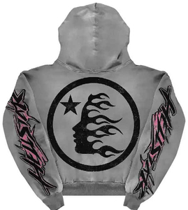 Vente en gros de sweats à capuche personnalisés vintage délavés à l'acide avec impression en relief, broderie au dos coupée et cousue, style streetwear, OEM - Product Image 2