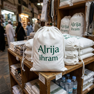 Children's Cotton Ihram Towels <b>Set</b> <b>2</b> <b>Pieces</b> Hajj & Umrah Essentials Spring Season Lightweight Breathable - Product Image 5
