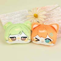 Porte-clés en peluche personnalisés en coton écologique pour la vente en gros, mini-animaux en peluche doux, design anime