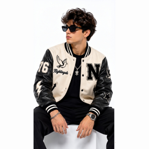 Chaqueta Letterman de nuevo diseño y alta calidad para hombre, chaqueta de manga larga con tu logotipo, chaqueta universitaria de béisbol para hombre - Product Image 4