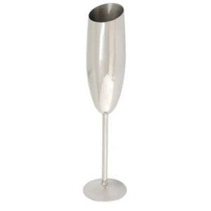 Copa de Vino de Metal al por Mayor, Copa de Vino Tinto de Tallo Largo de Alta Calidad para Bar y Restaurante, Copa de Vino Plateada - Product Image 6