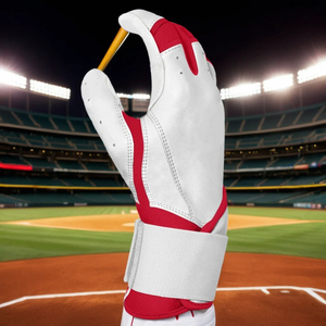 Guantes de Bateo de Béisbol de Cuero Profesionales Personalizados OEM, Guante de Bateo de Béisbol de la Mejor Calidad con Protección Completa para los Dedos - Product Image 6