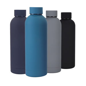 Botella de agua blanca de acero inoxidable de doble pared de boca pequeña - Product Image 4