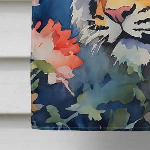 แบนเนอร์ตกแต่งลายเสือขนาดใหญ่ธงบ้านหลากสีโพลีเอสเตอร์พร้อมเสาแขนสำหรับระเบียงและแขวนผนัง - Product Image 4