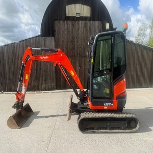 รถขุดขนาดเล็กคุณภาพพรีเมียม Kubota U27-4 แบบ Zero Tail Swing พร้อมมอเตอร์ที่แข็งแกร่งสำหรับงานก่อสร้างและการเกษตร - Product Image 2