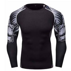 Camiseta Deportiva Transpirable de Manga Larga para Hombre, Ropa Deportiva con Estampado Personalizado por Transferencia de Calor, 100% Poliéster, 180g - Product Image 6