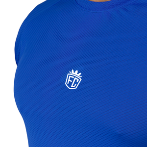 เสื้อยืดแขนสั้นสีน้ำเงินสำหรับผู้ชาย เนื้อผ้าคอตตอนพรีเมียม สวมใส่สบาย เหมาะสำหรับใส่ลำลอง ออกกำลังกาย หรือเล่นกีฬา ขายส่งจำนวนมาก แฟชั่นทันสมัย - Product Image 5