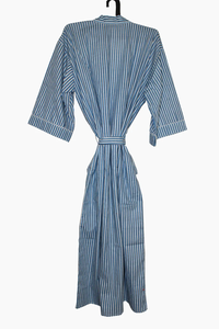 Bata Kimono de Algodón 100% Tejido Transpirable con Estampado de Dibujos Animados para Mujer, Camisón de Verano Hecho a Mano ODM con Cuello en V y Cintura Elástica, Largo Completo/Hasta la Rodilla - Product Image 3