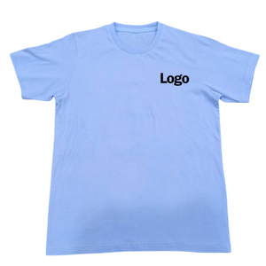 T-shirt homme à manches courtes, couleur unie, avec logo imprimé personnalisé, haute qualité - Product Image 1