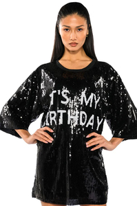 Chemise en velours noire surdimensionnée brodée de paillettes, manches trois quarts, sans col, vêtements d'hiver pour hommes - Product Image 6