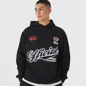 Pullover 80% Cotton 20% Polyester Oversized Custom Logo Hooded Sweatshirt Vintage Custom Branded Stringless Hoodies Men - Product Image 1