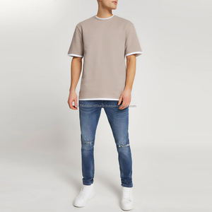 Camiseta de Hombre Cómoda de Alta Calidad a Precio Económico, Ligera, de Alta Calidad, con Logotipo Personalizado, Camiseta de Hombre con Tela Resistente - Product Image 3